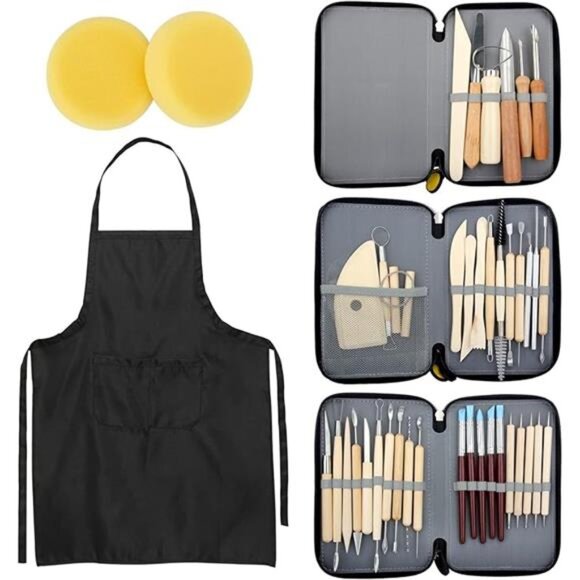 42pcs Pottery Tools, Clay Tools, Sculpting Tools, Pottery Kit - Picture 1 of 8